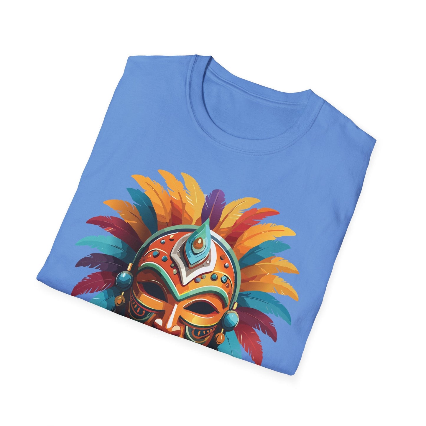 Mask Graphic Unisex Cotton Masquerade Design Artwork Tee 4