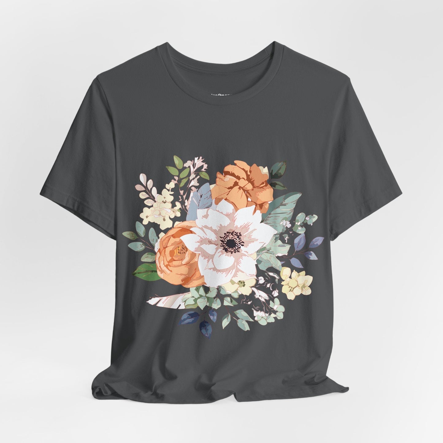 Unisex Floral Shirt Jersey Short Sleeve Tee Lightweight Breathable Flowers Collection Retro2Nova