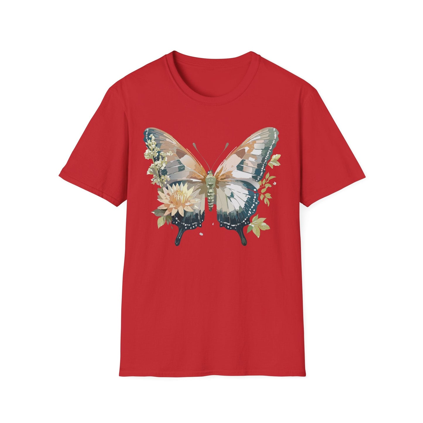 Unisex Butterfly Shirt Monarch Butterfly Tee Softstyle Gildan 64000 100 Cotton Breathable