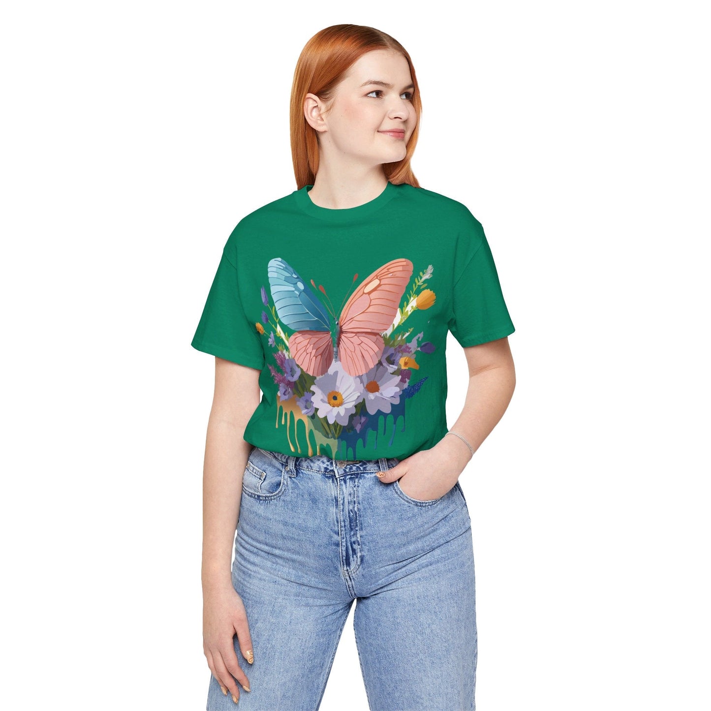 Butterfly Graphic Tee Unisex Adelpha Art Vintage Inspired Short Sleeve Shirt