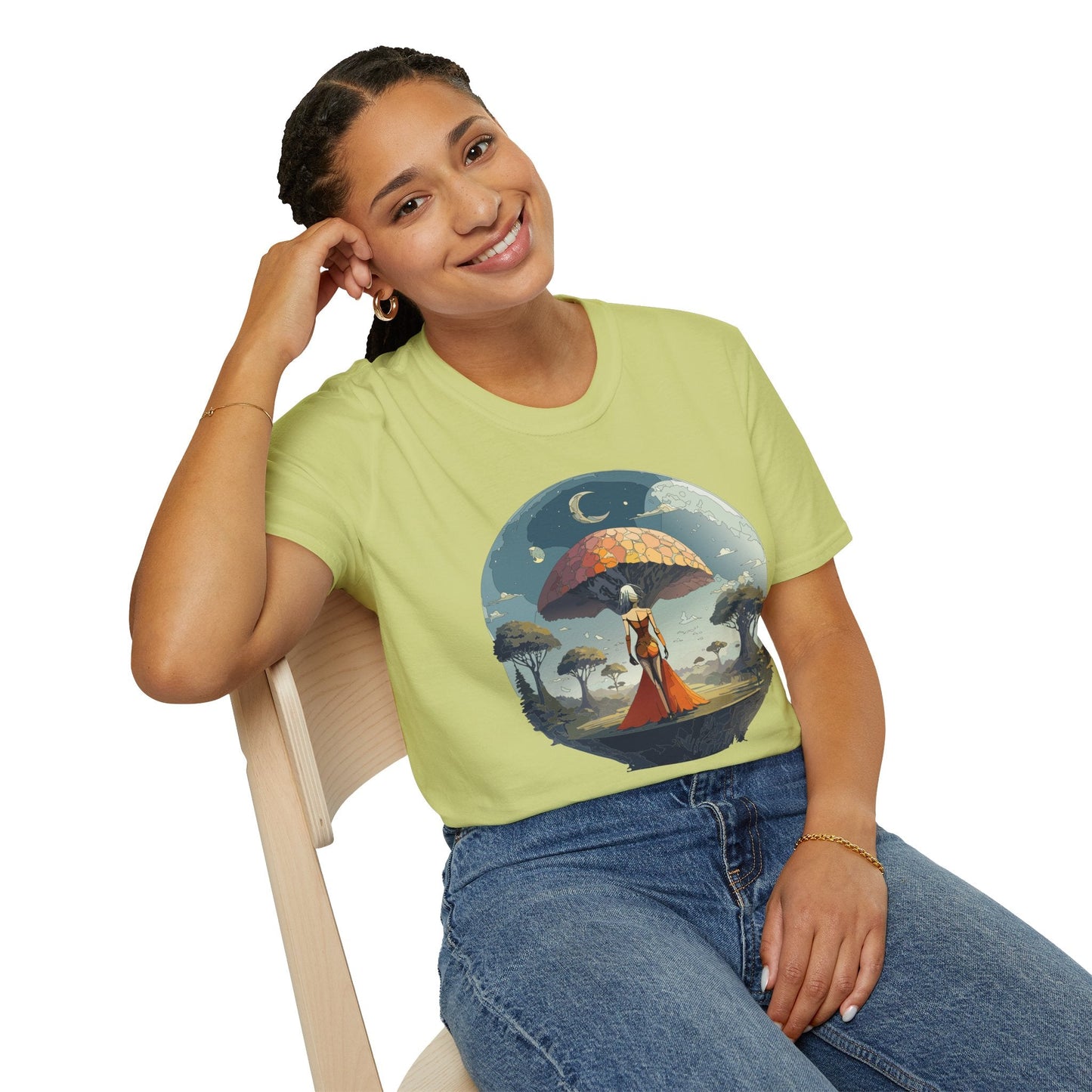 Womens Graphic T Shirts Art Design Shirt Softstyle Casual Tee 64000 Gildan Ring Spun Cotton