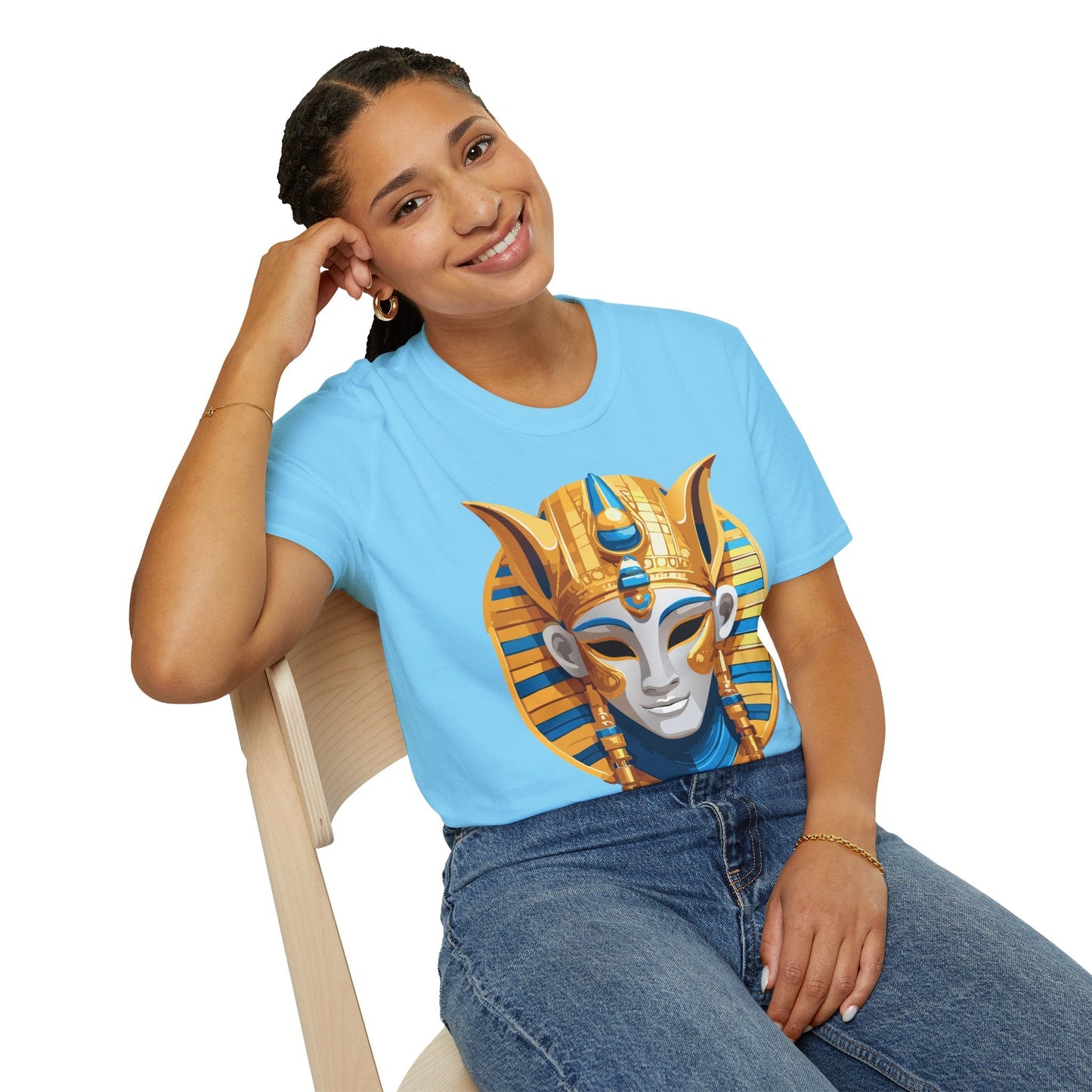 Mask Tee Shirt Unisex Masquerade Design Artwork Gildan Softstyle 64000 Cotton Tee