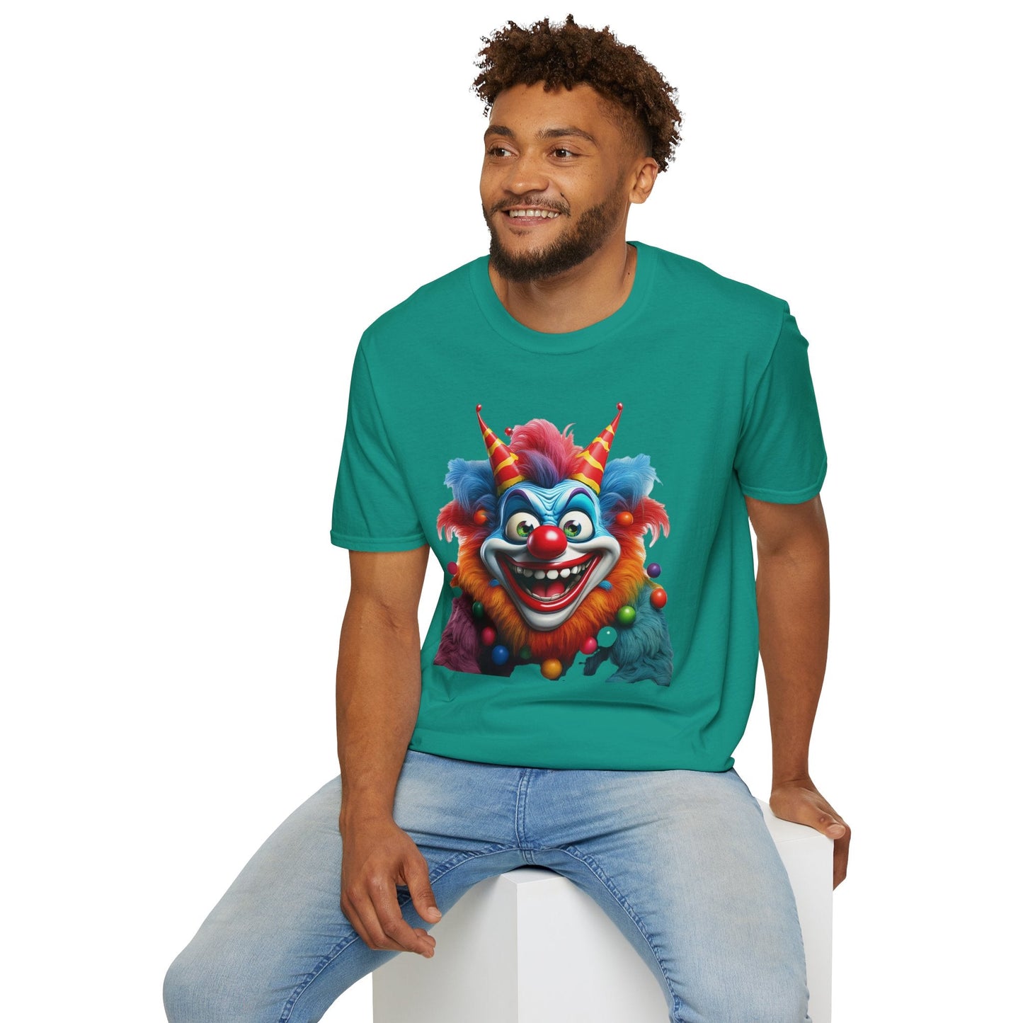 Clown Shirt For Men And Women Funny Circus Tee Scary Man Shirt Unisex Softstyle Tee