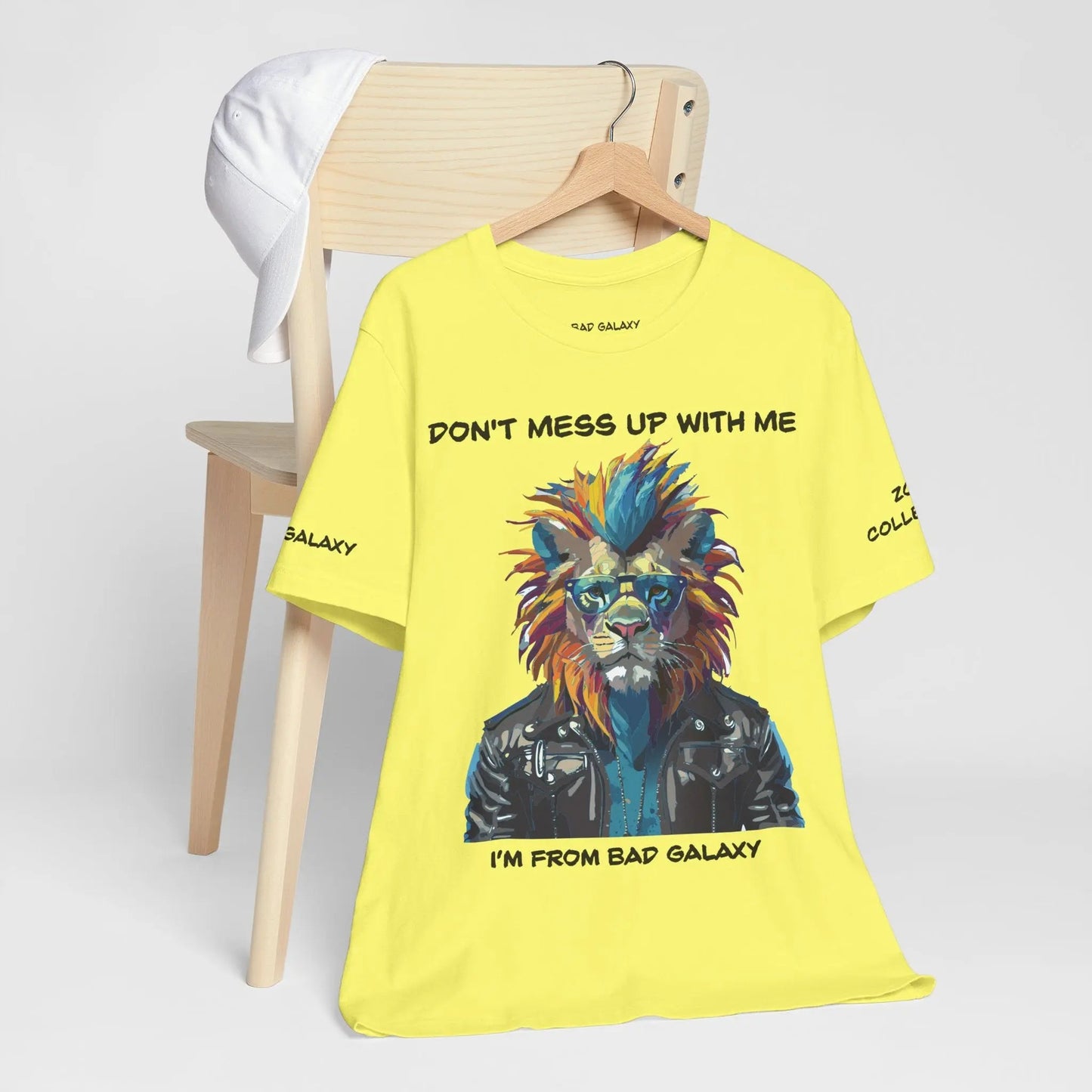 Bad Galaxy Animal T Shirt 100 Percent Cotton Eco Friendly Ink USA Printed Durable Stitching