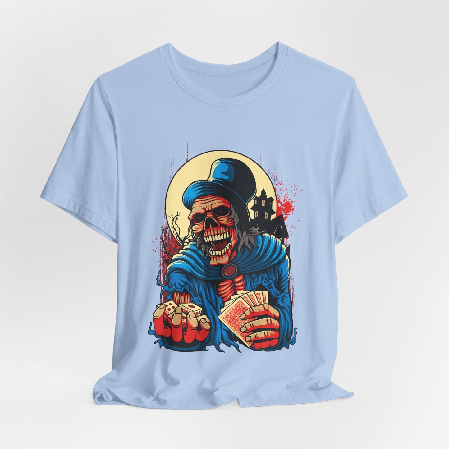 Skull Graphic Design Tee, Skull Shirt, Vintage Tees, Art Design T-Shirt, Graphic Tee, Art Shirts - 1