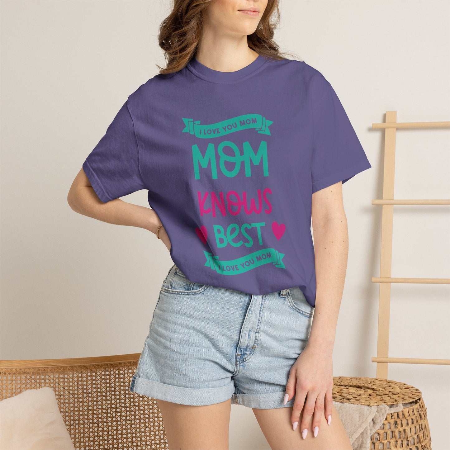 Mom T-shirt Mother's Day Mama Tee Unisex Comfort Colors Garment-Dyed Cotton h16