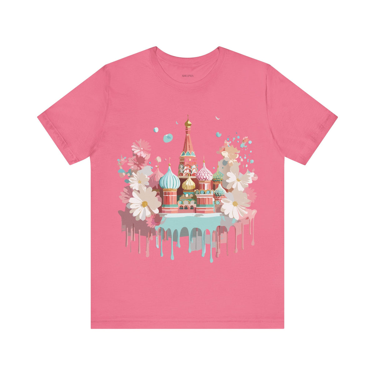 Graphic Unisex Cotton Bella+Canvas Tee Shirt with Moscow