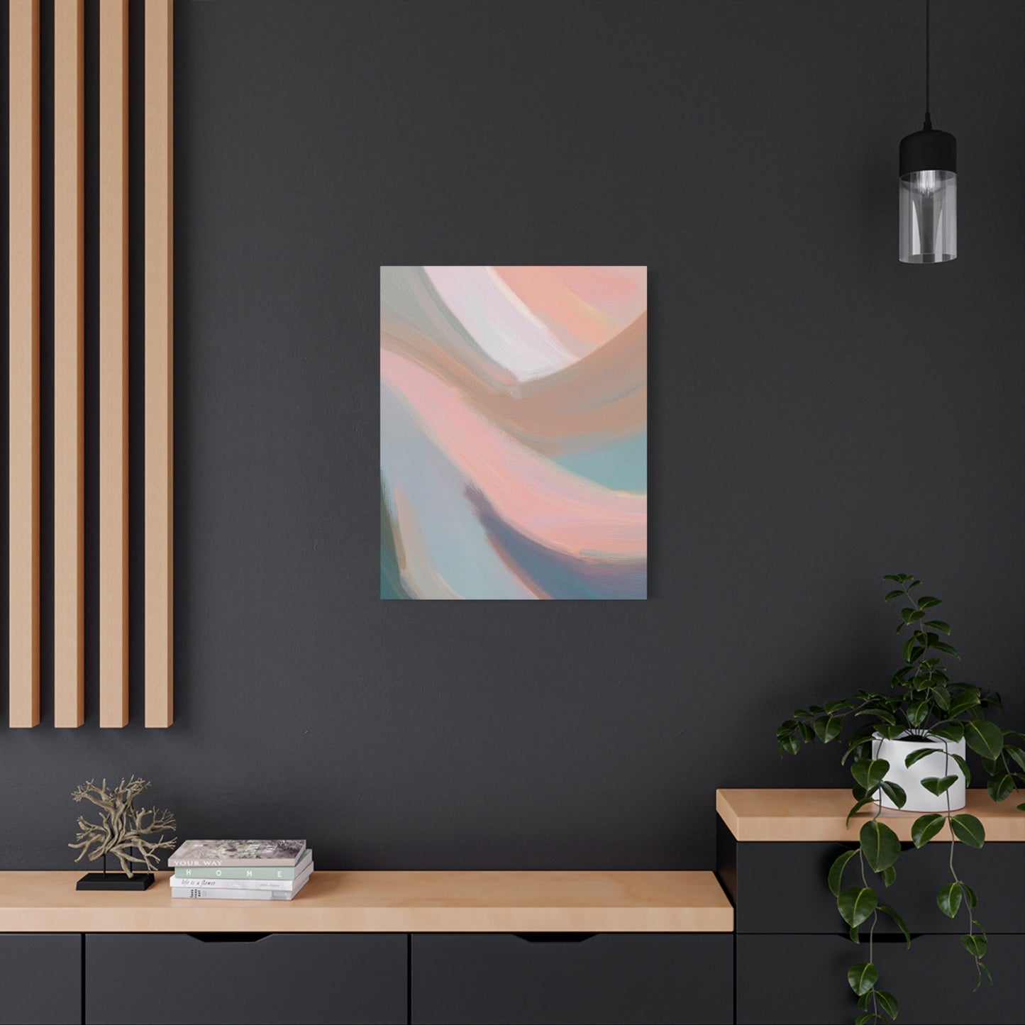 Abstract Pastel Painting Print Canvas 20x24,20x30,24x30 24x32,24x36,30x40 32x48,36x48,40x60 Pine-Wood Inner Frame ABS-96