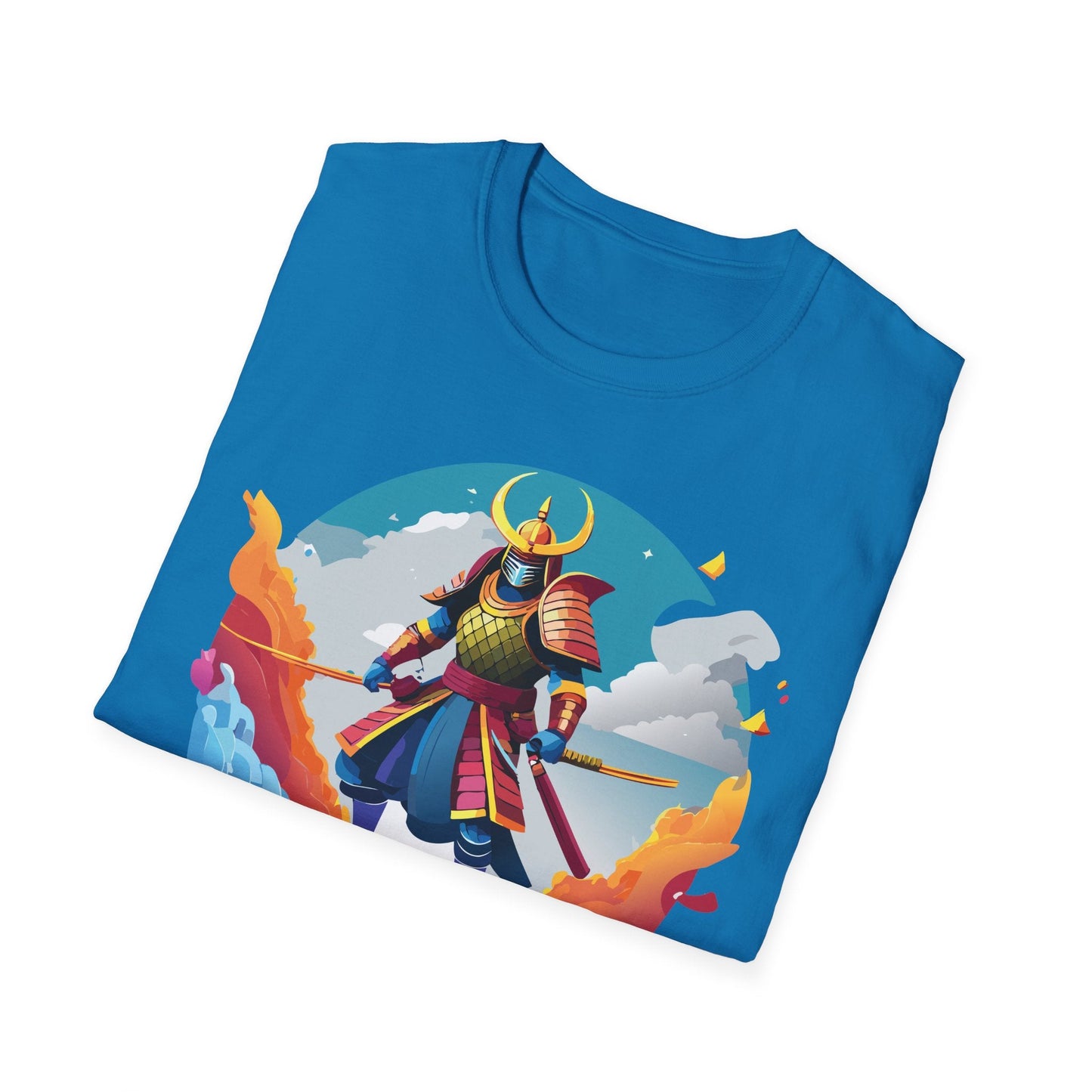 Samurai Shirt Unisex Gildan Softstyle 64000 Tee 100 Percent Ring Spun Cotton Lightweight