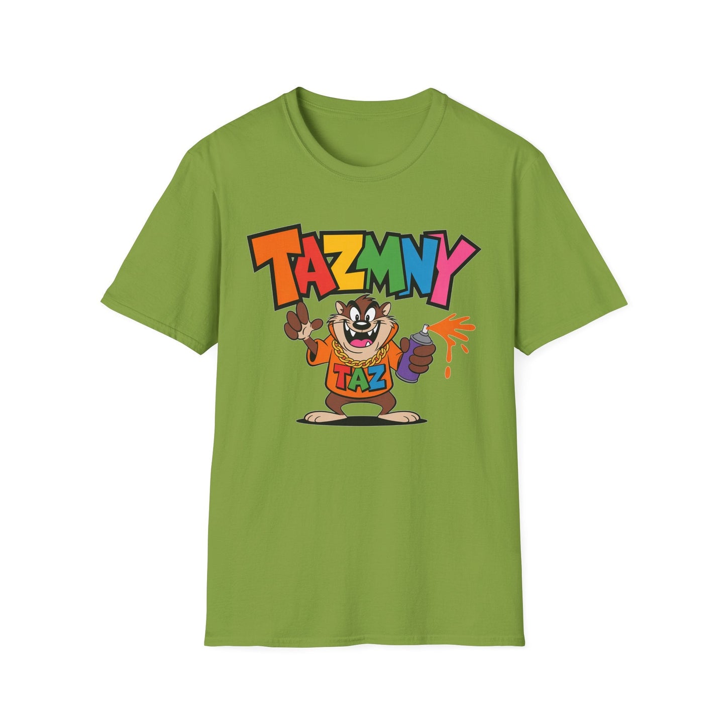 Unisex Cartoon T Shirt With Animation Print Funny Animals Softstyle Tee From Gildan 64000