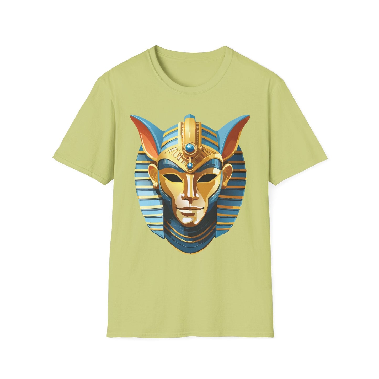 Mask Tee Shirt Unisex Softstyle Cotton Tee With Masquerade Art Design Gildan Softstyle