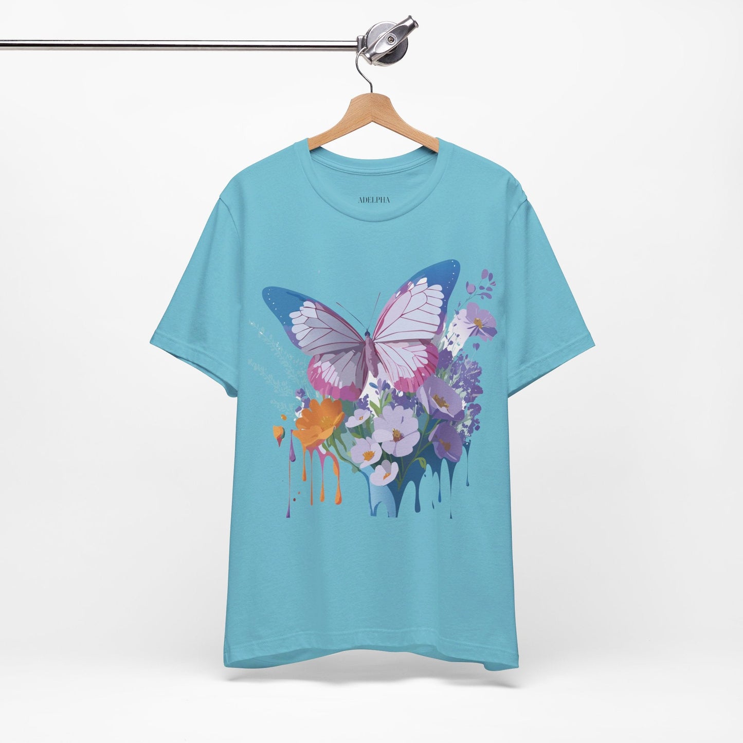 Unisex Butterfly Graphic Tee Adelpha Art Design Vintage Inspired Jersey Tee