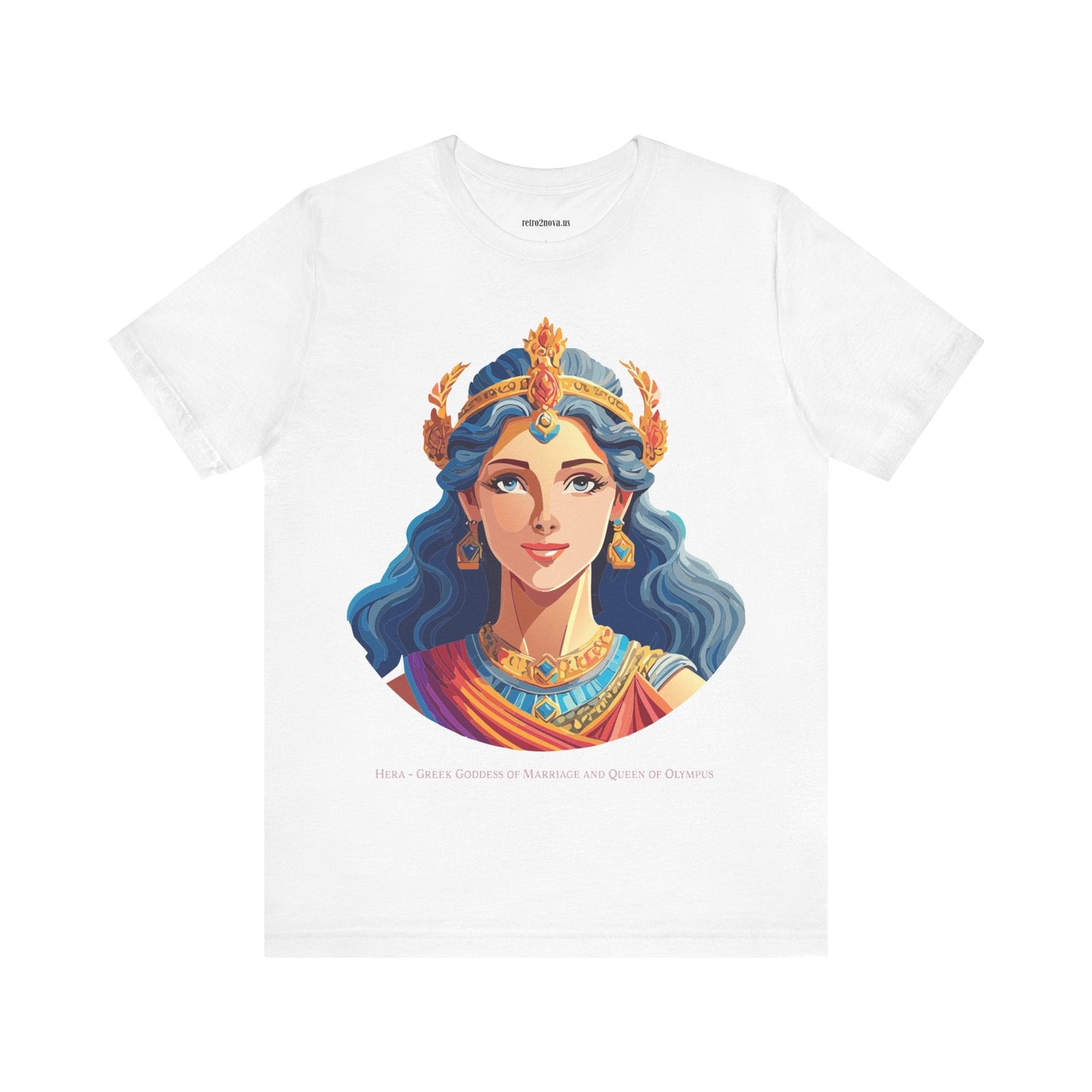 Hera Goddess Shirt Unisex Graphic Cotton Tee Featuring Original Retro2Nova Artwork