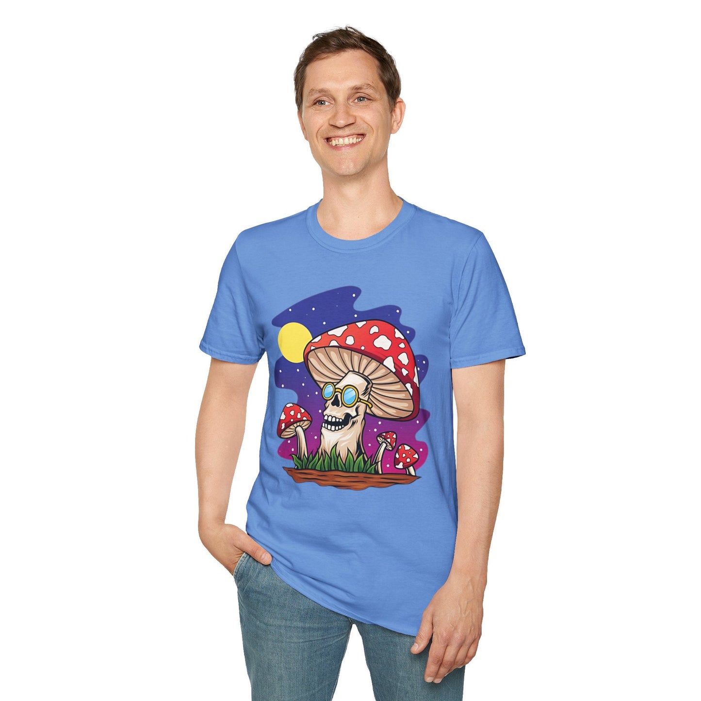 Mashroom Mushroom Tee Shirt Unisex Funny Fungus Design Softstyle 64000 Cotton Tee