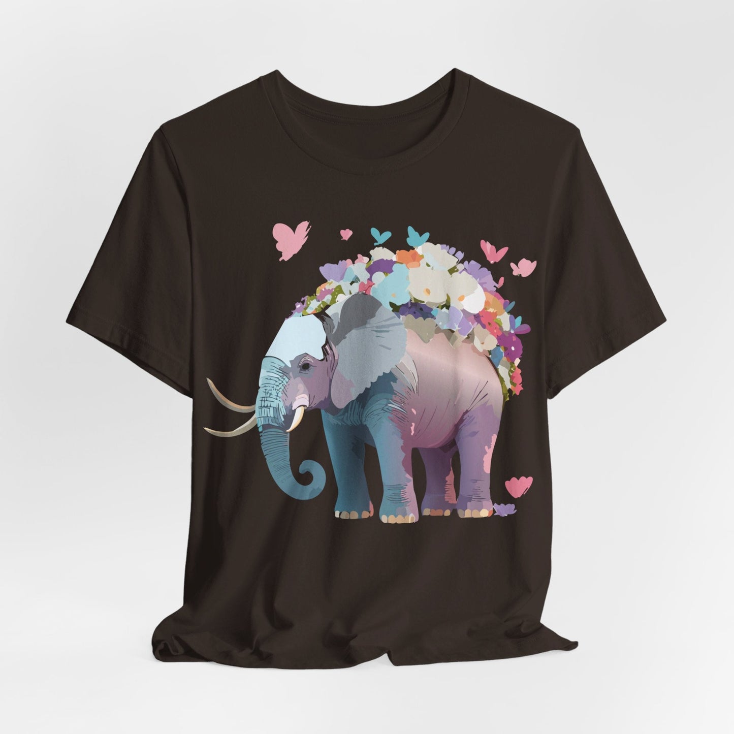 Elephant Shirt Graphic Tee Unisex Vintage Inspired Art Design By Adelpha Original Artwork