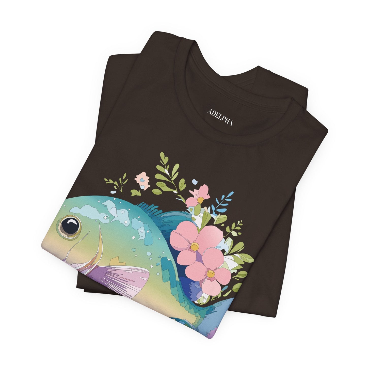 Fish Graphic Unisex 100 Cotton Vintage Artwork Tee 1