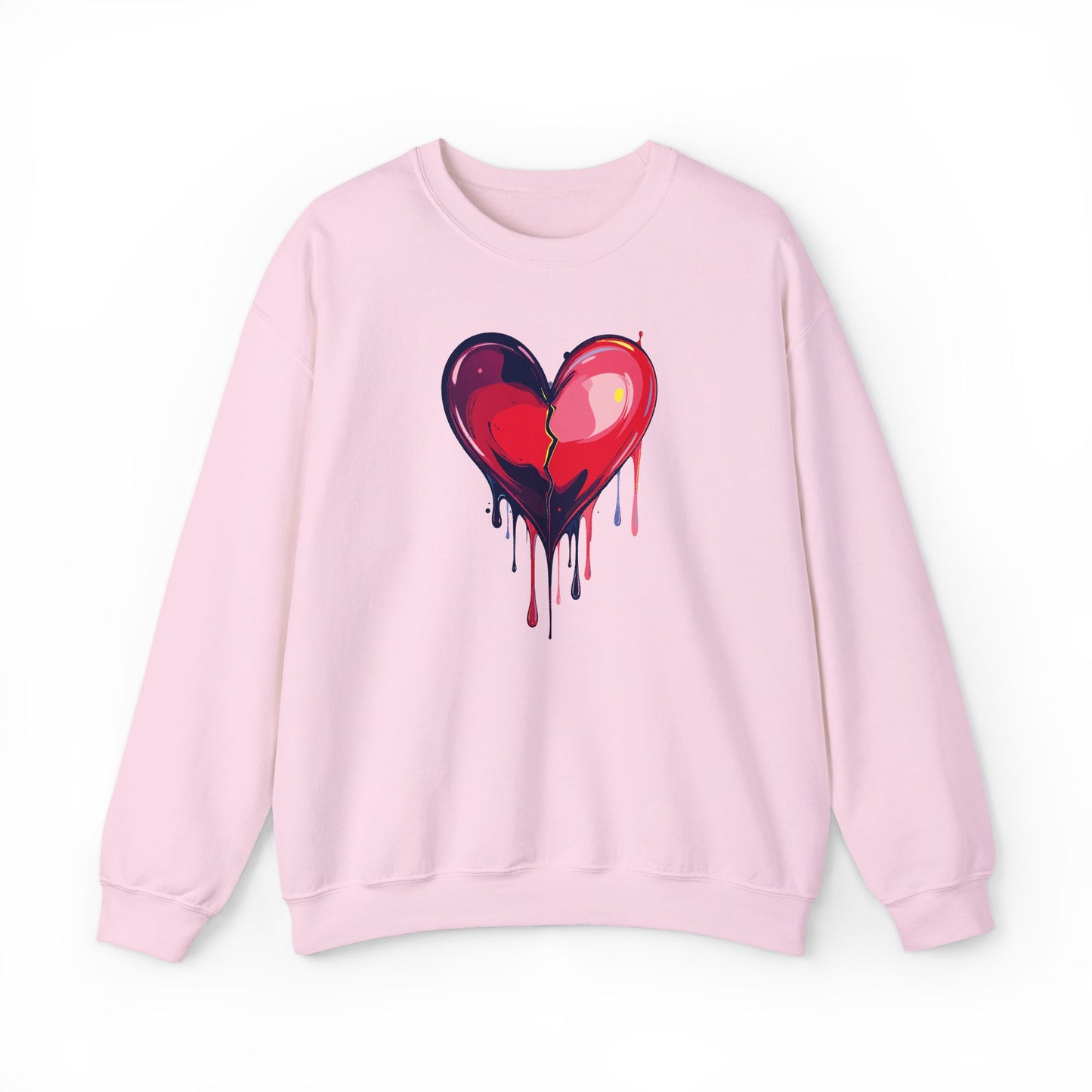 Big Red Heart Sweatshirt, Floral Red Heart Sweatshirt, Floral Love Sweatshirt, Valentine's Day Sweatshirt, Heart Floral Sweatshirt 118