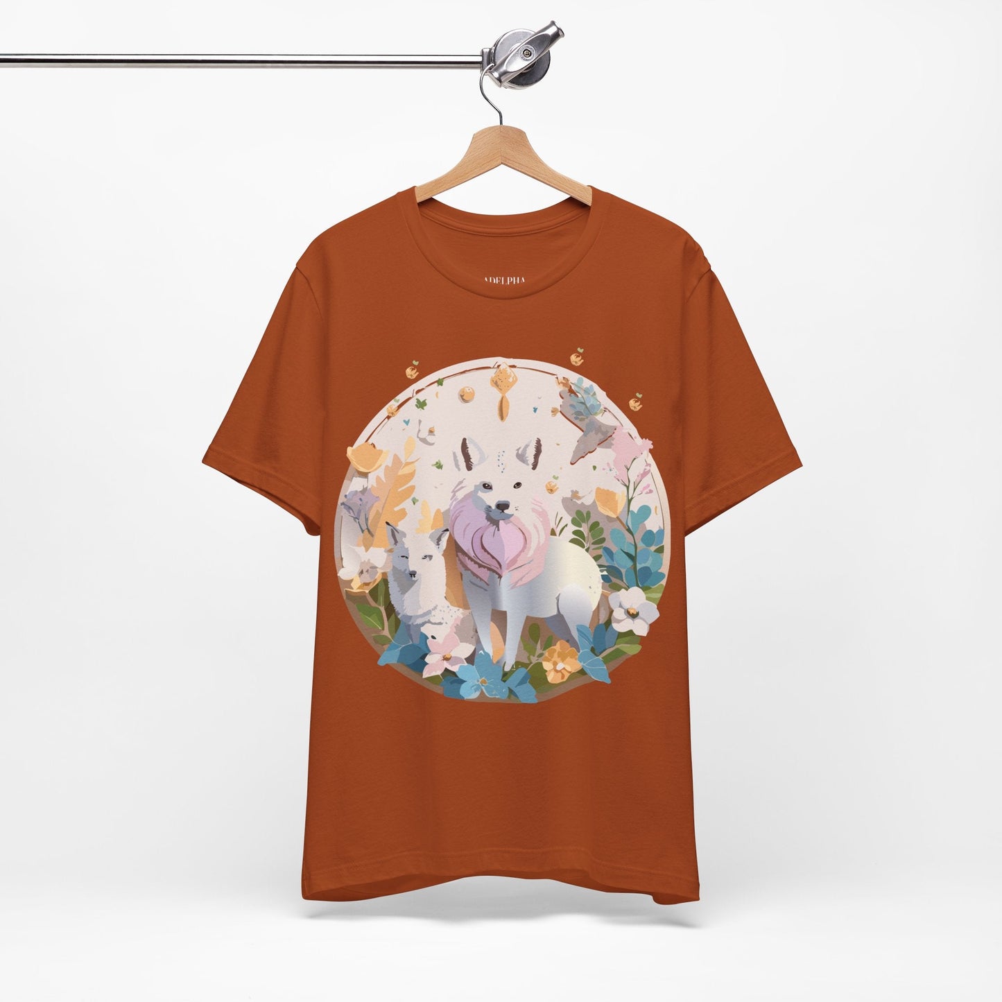 Adelpha Graphic Tee Unisex Short Sleeve Shirt With Vintage Art Design For Everyday Wear