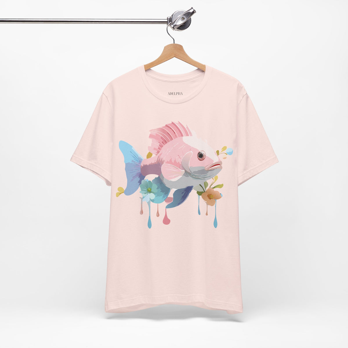 Fish Graphic Design Tee Bella+Canvas Unisex 100 Cotton Tee Shirt a109