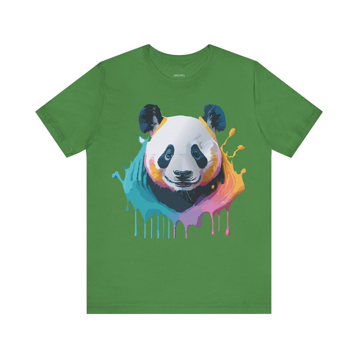 Panda Graphic Unisex Cotton Bella+Canvas Tee with Art Animal Design e54