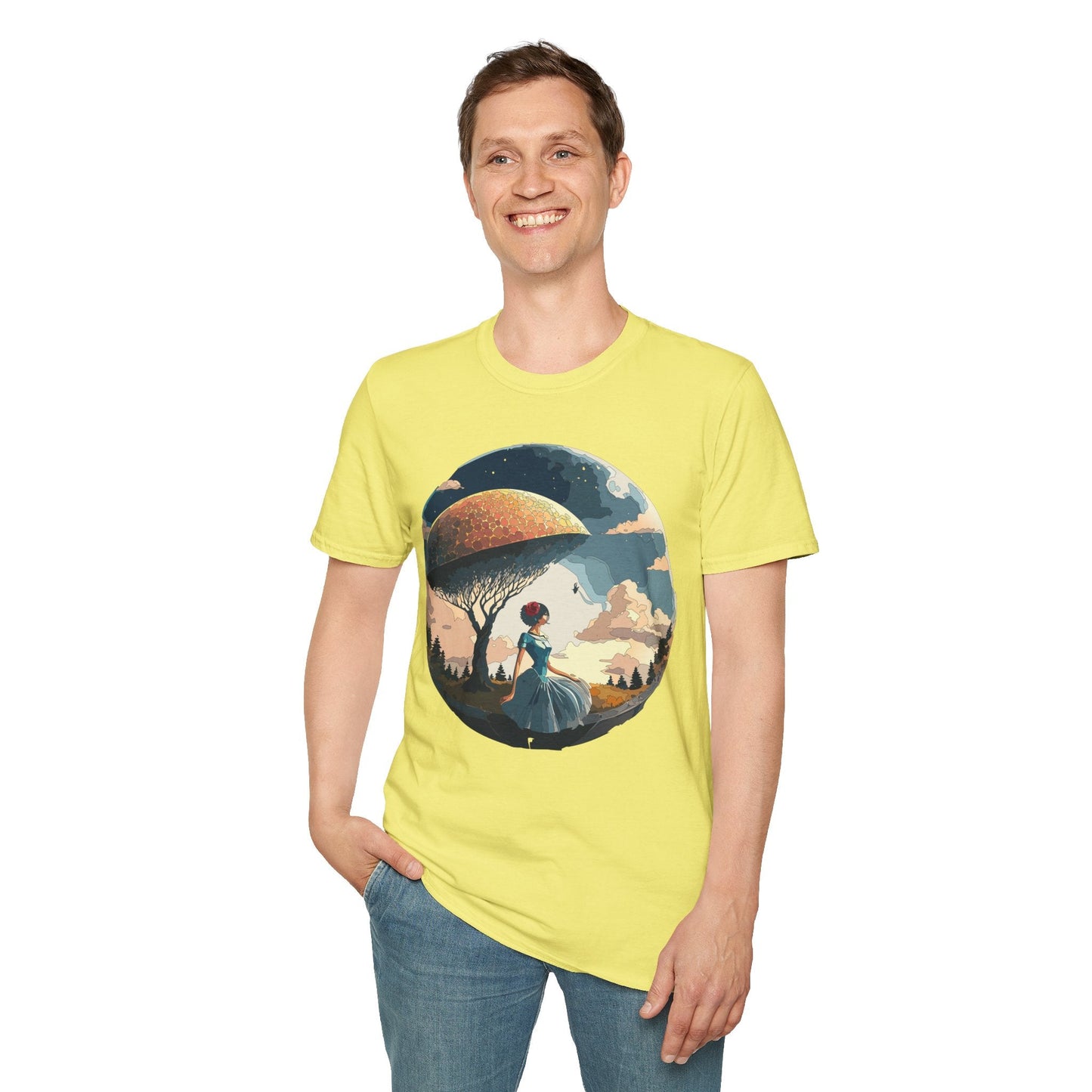 Womens Ladies Graphic T Shirts Art Design Shirt Gildan Softstyle 64000 Unisex Tee