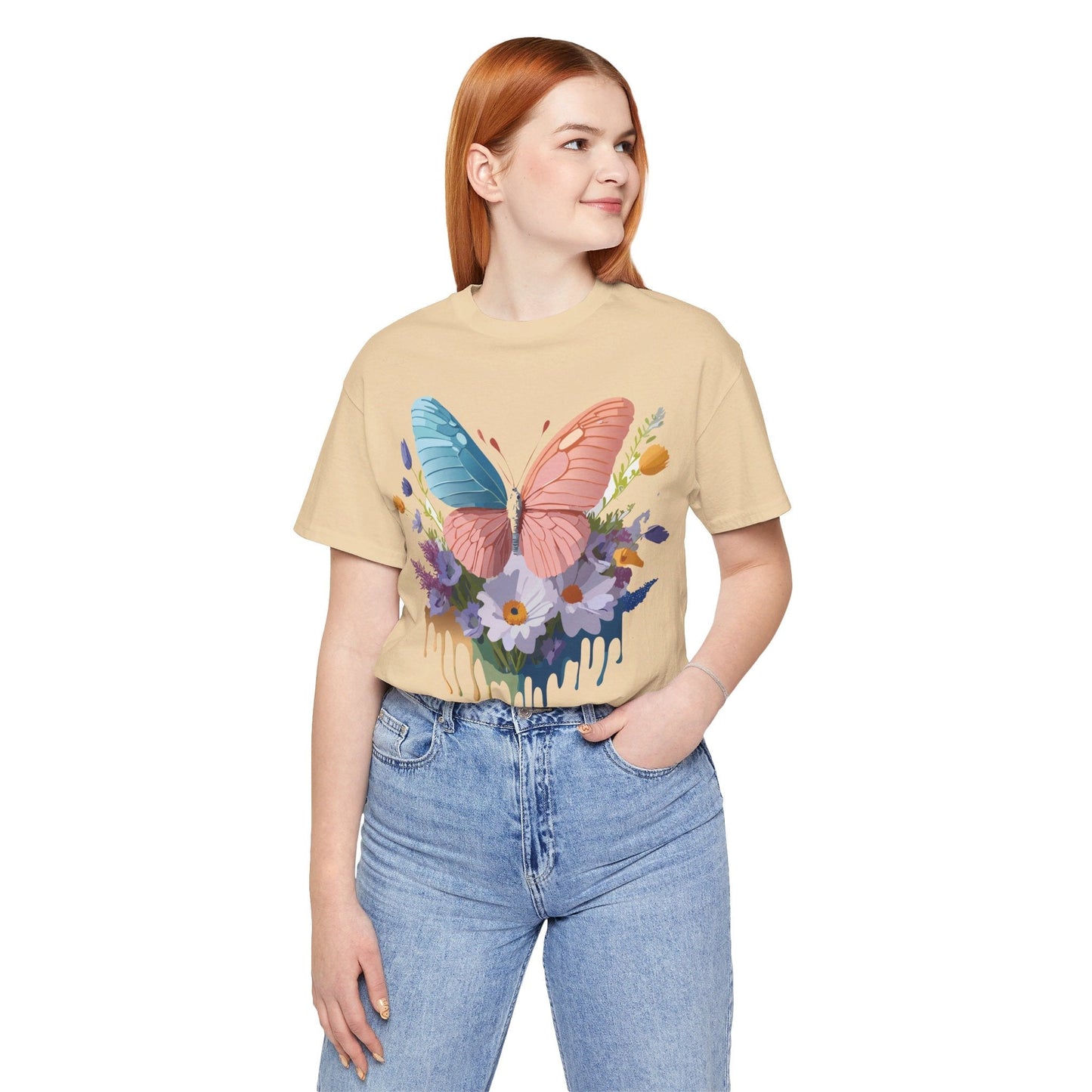 Butterfly Graphic Tee Unisex Art Design Shirt With Vintage Adelpha Artwork