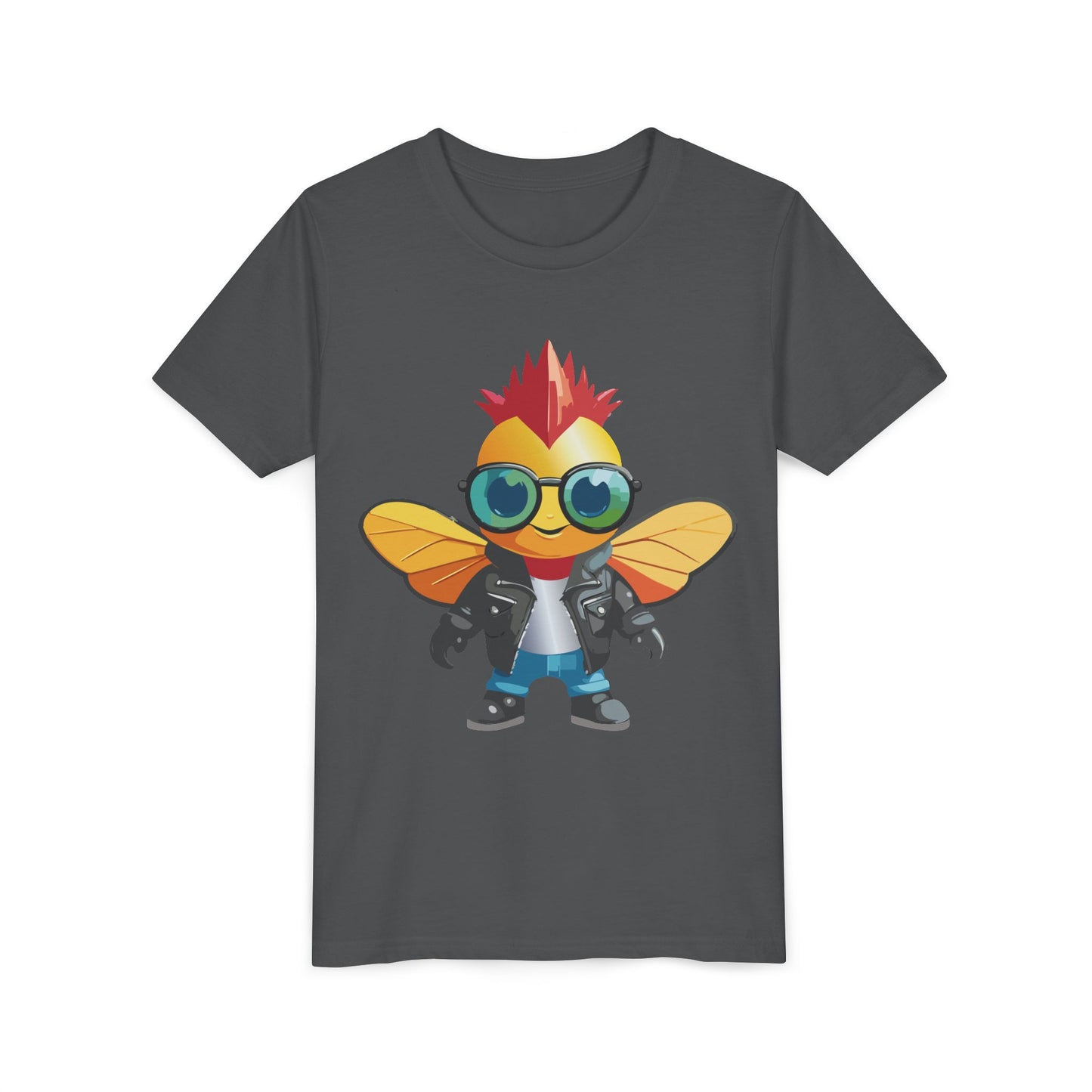 Cool Cartoon Fly Youth Short Sleeve Tee - Fun Graphic T-Shirt for Kids (9-14)