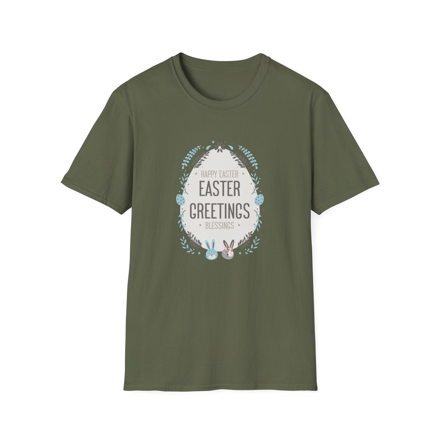 Gildan Easter Unisex Softstyle 64000 T Shirt With Easter Print Design Short Sleeve Tee Edition