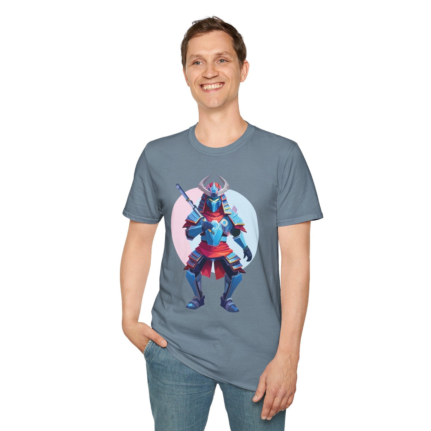 Samurai T Shirt Unisex Softstyle Tee Made From 100 Percent Ring Spun Cotton Gildan 64000