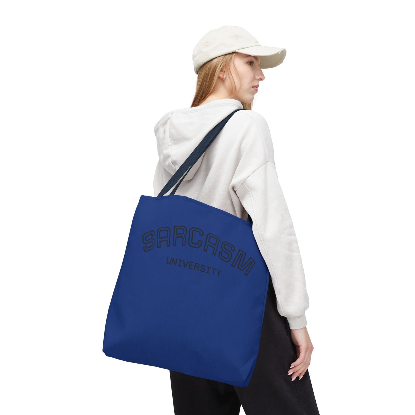 University NAVY COLOR CANVAS BAG  100% SPUN POLY 3 SIZES BLUE BAG-C2