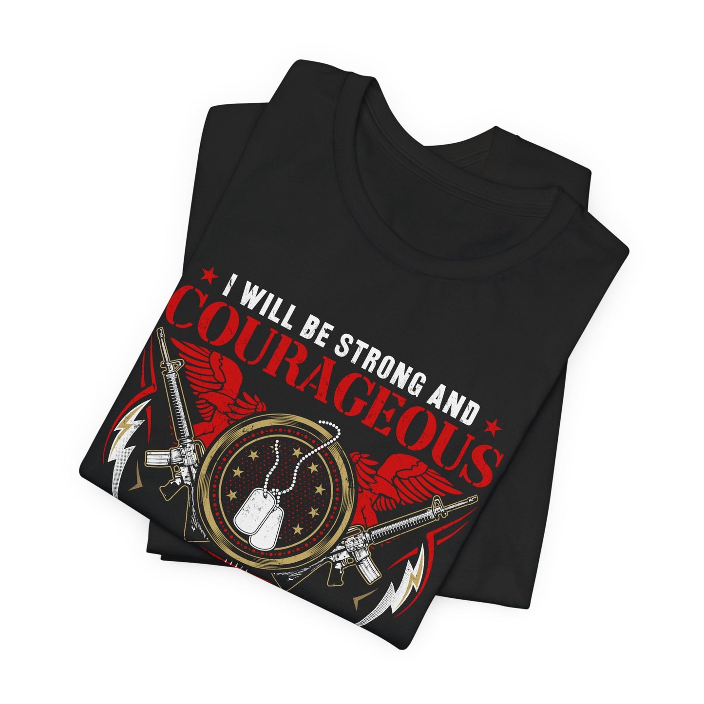 Army Veteran Patriotic Graphic Design Unisex Cotton T-Shirt v37