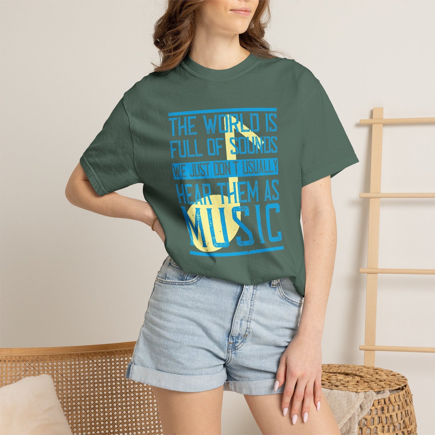 Music Graphic Design Unisex Cotton T-shirt m45