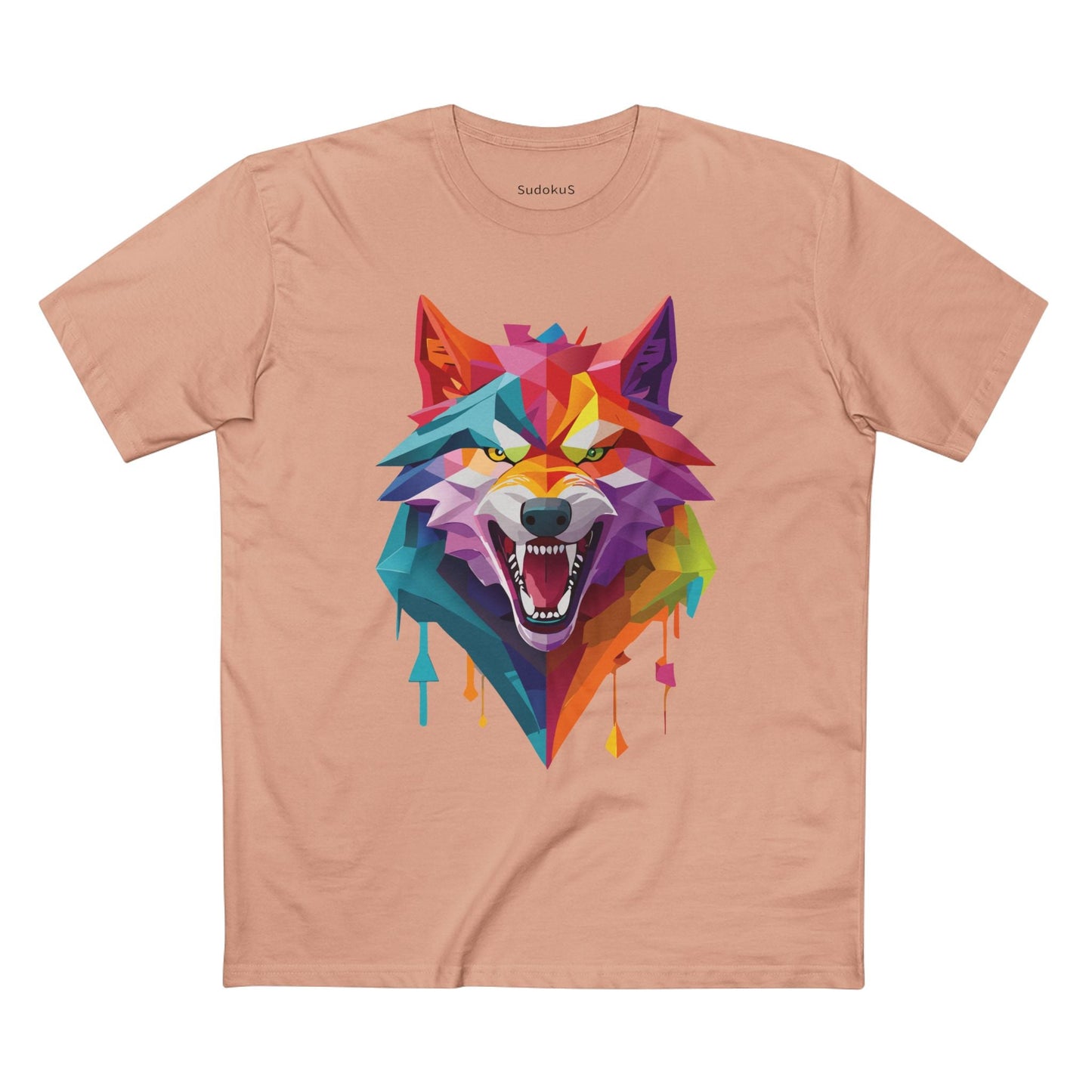 Wolf Graphic Unisex 100 Cotton Staple Tee with Animal Design Artwork 19