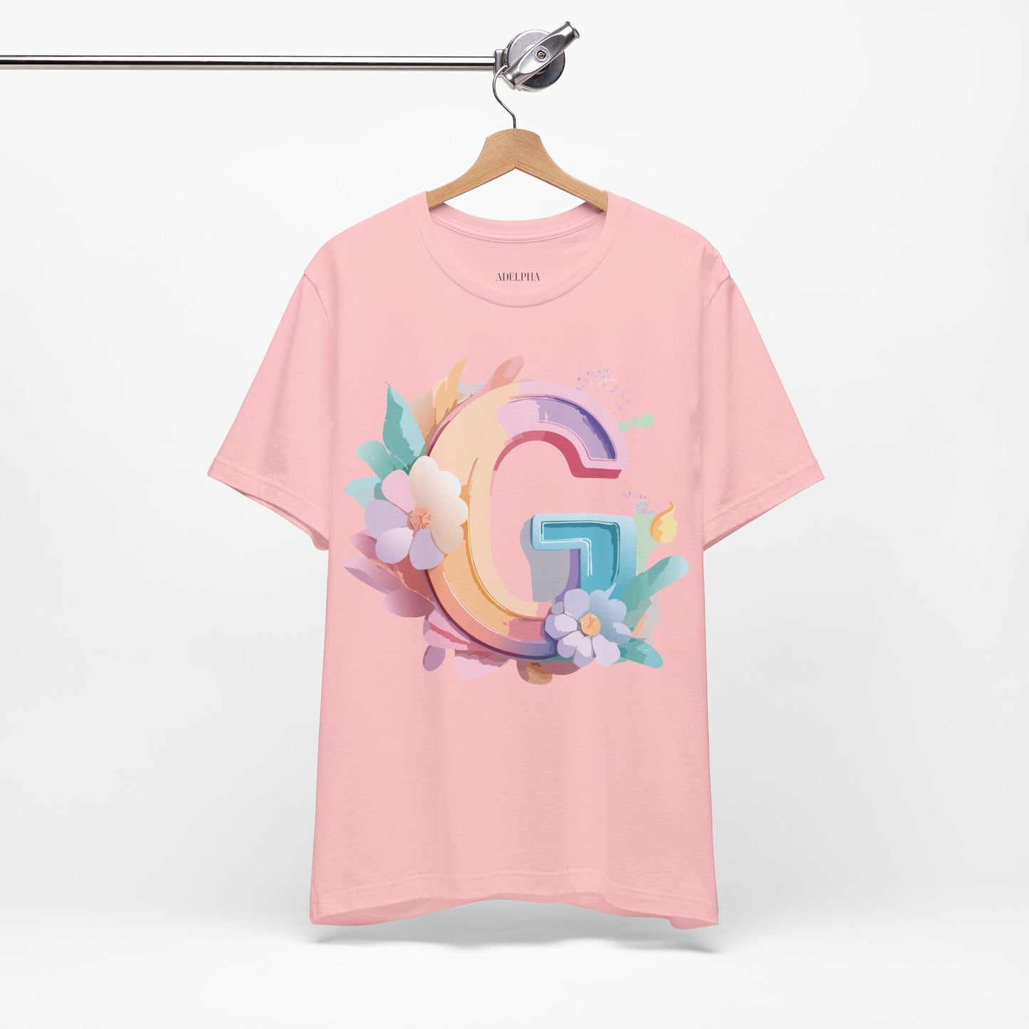 Letter G Shirt Unisex Graphic Tee With Vintage Inspired Artwork Adelpha Premium Tee
