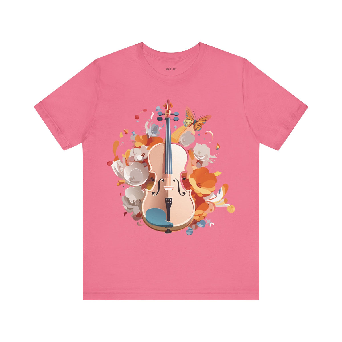 Music Graphic Unisex Cotton Bella+Canvas Tee with Art Design n182