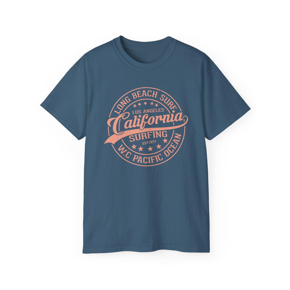 California Surfing Logo T-Shirt | Long Beach Pacific Ocean Tee