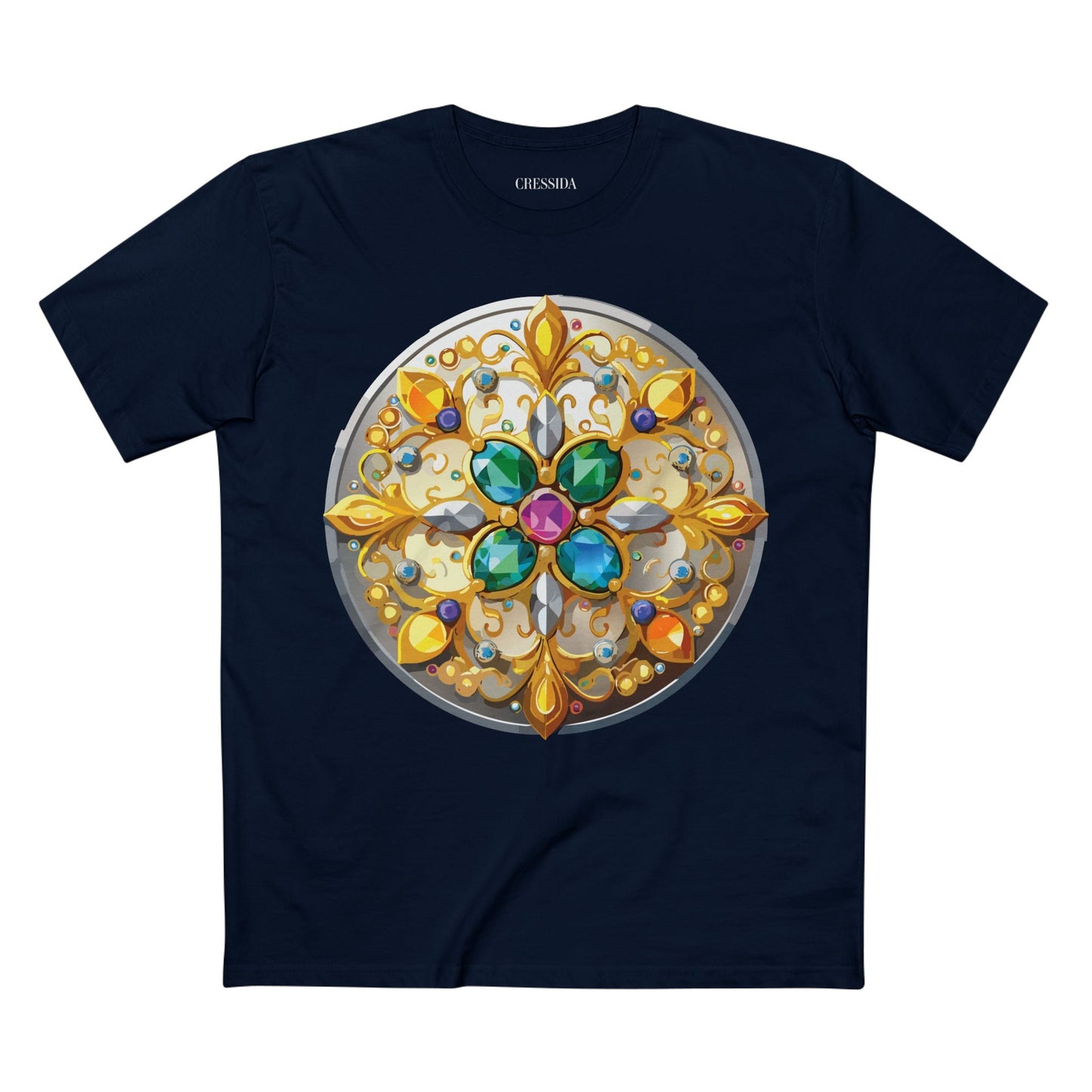 Medallion Graphic T-Shirt Unisex 100 Cotton With Gold Art Design Medal Tee 7