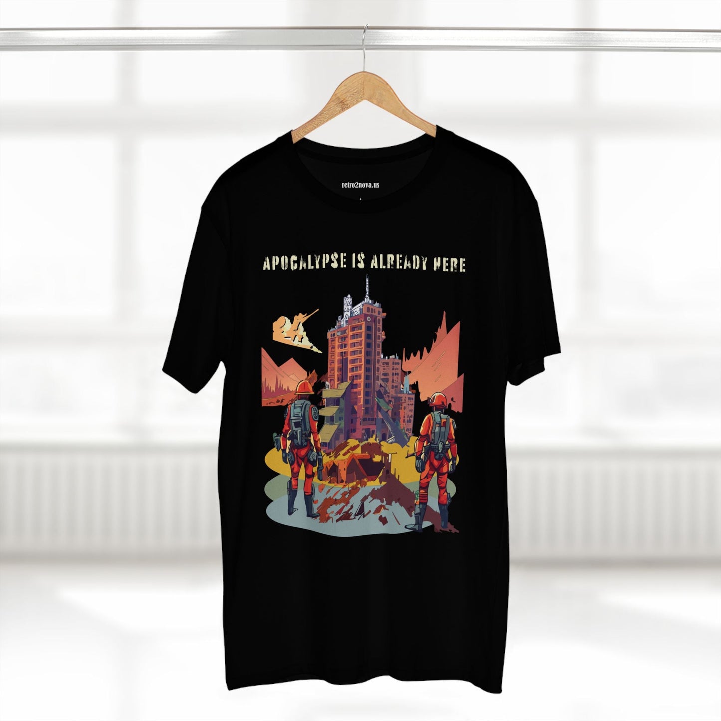Cataclysm Doomsday Unisex Premium Cotton Tee With Original Art Design Retro2Nova