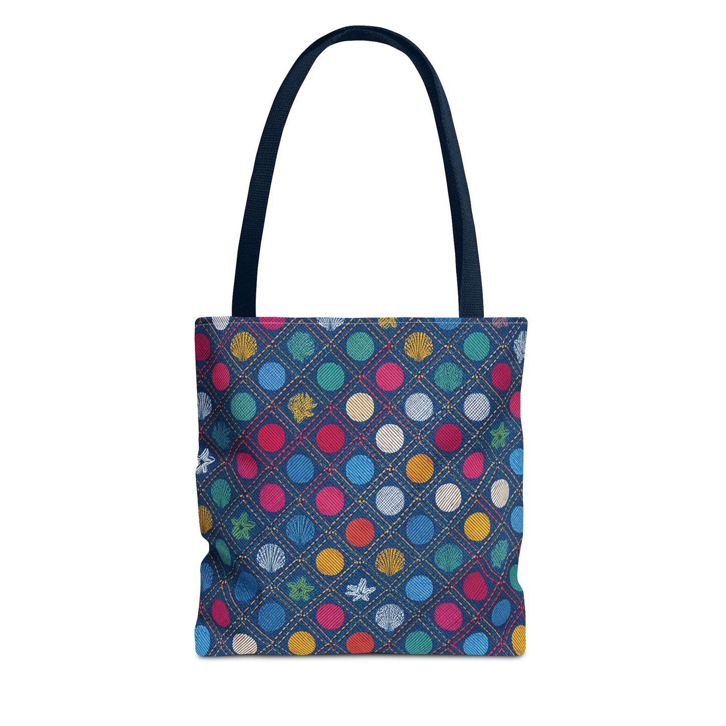 Denim Fabric Imitation Print Unisex Canvas Bag Poly Spun 3 Sizes Tote Bag 182-6