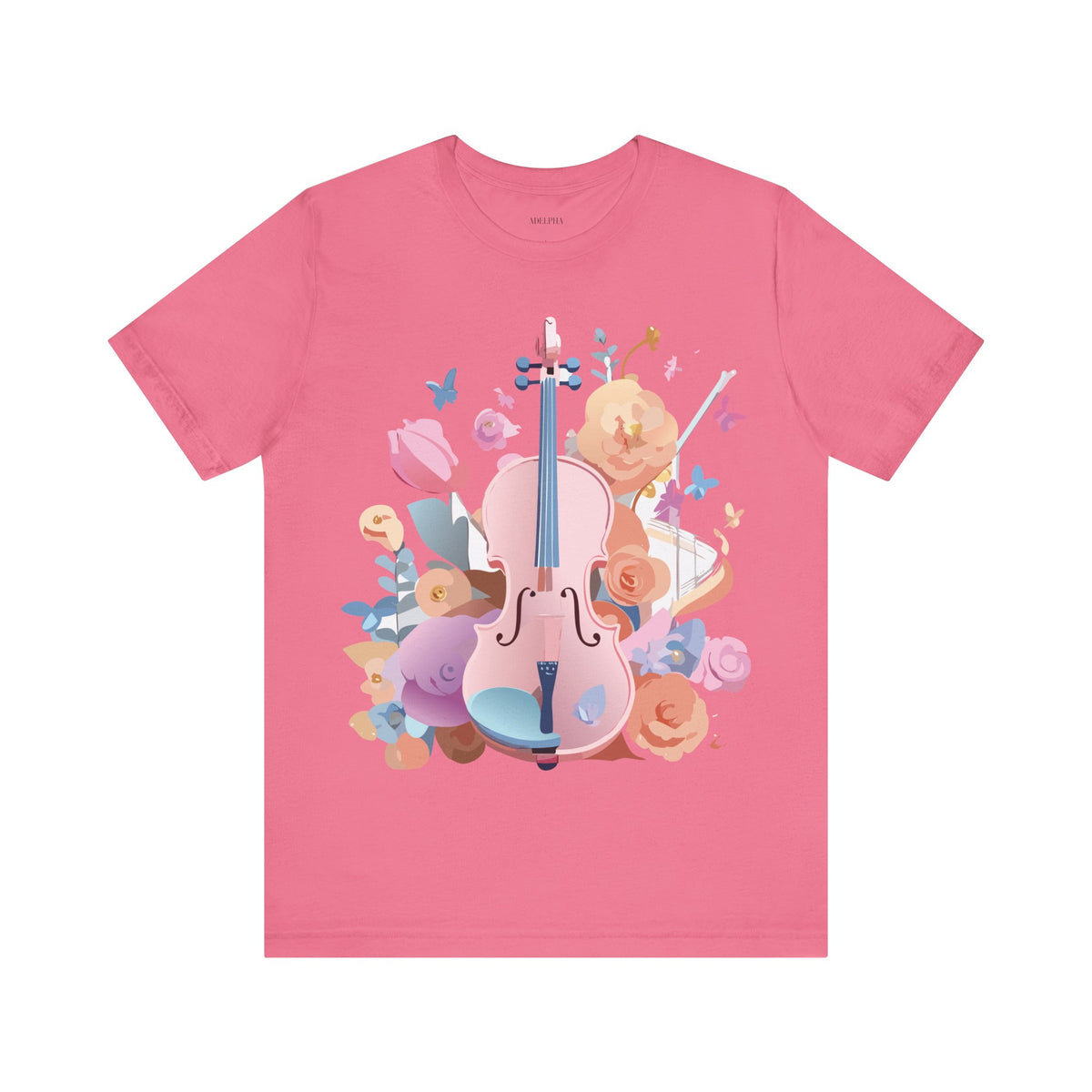 Music Graphic Unisex Cotton Bella+Canvas Tee with Art Design m171