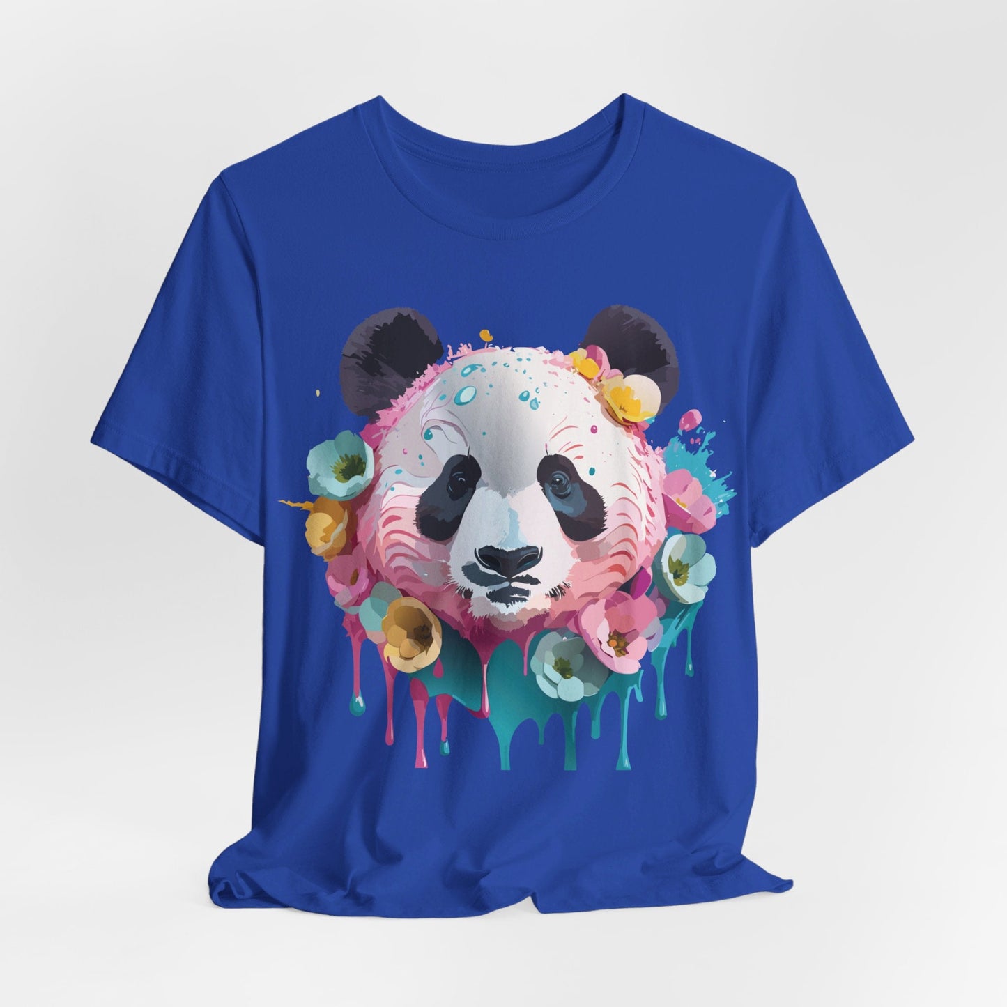 Panda Graphic Unisex 100 Cotton Vintage Art with Animal T-Shirt 5