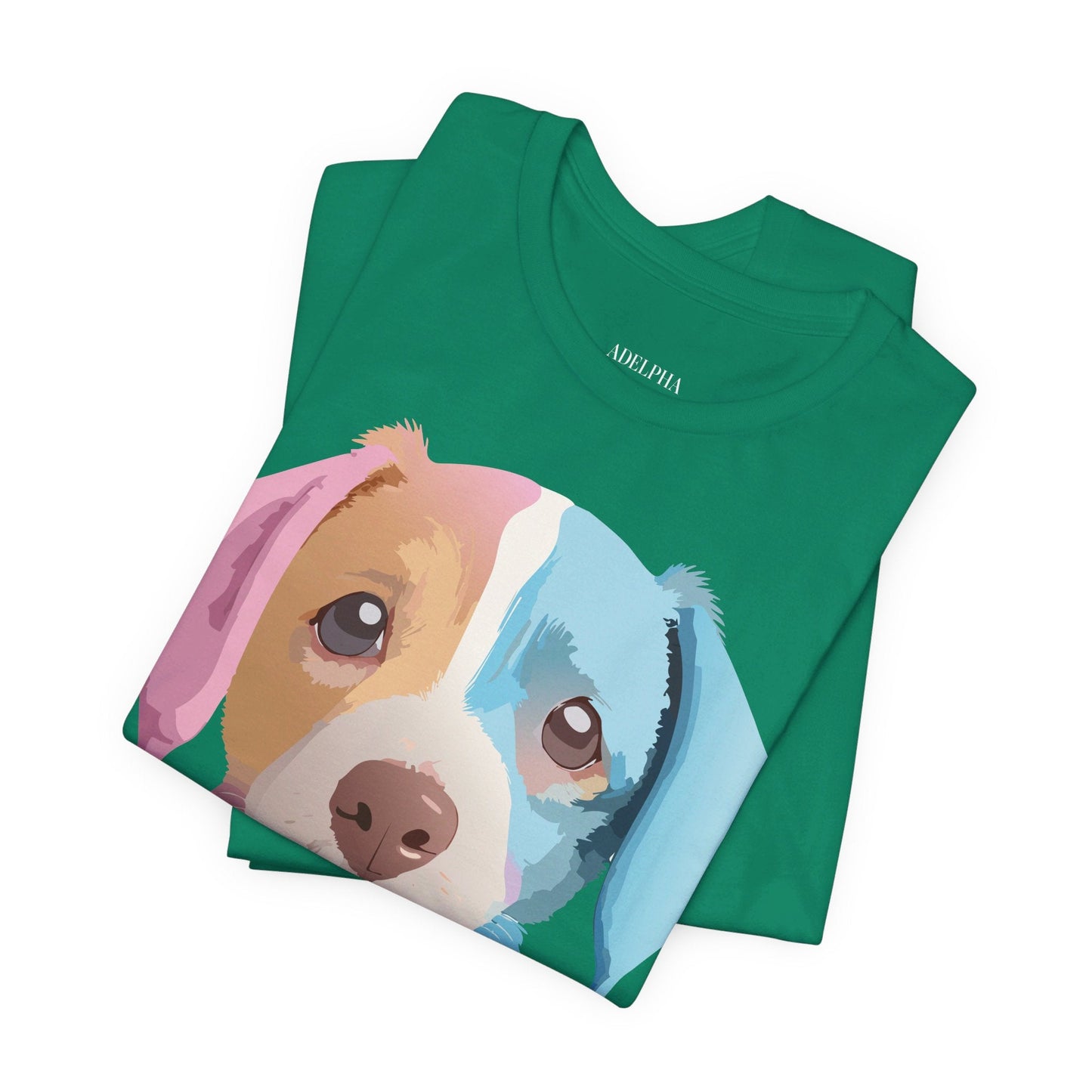 Vintage Inspired Dog Graphic Tee Unisex Jersey Short Sleeve Premium Adelpha Art Design
