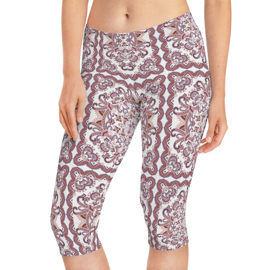 Leggings capri con estampado tradicional