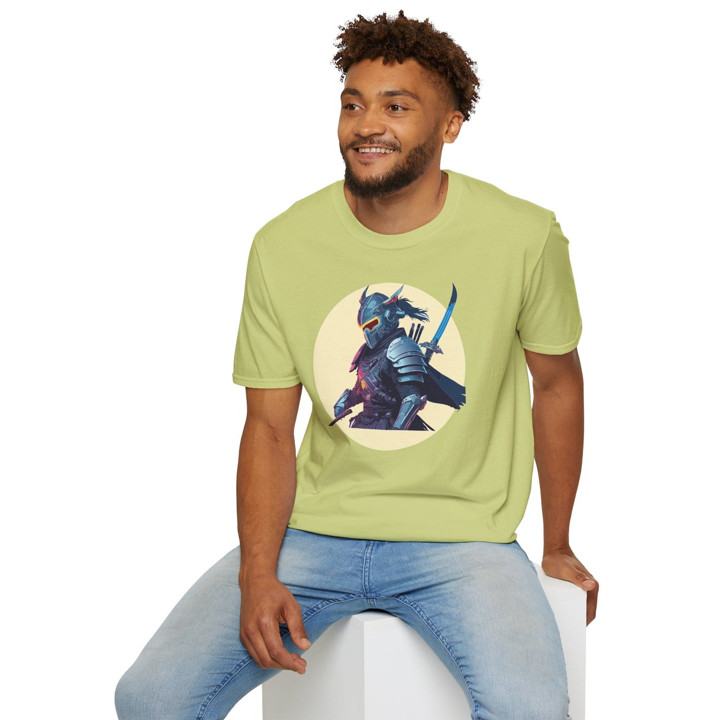 Samurai Shirt Unisex Softstyle Short Sleeve T Shirt Gildan 64000 Breathable Comfort Wear
