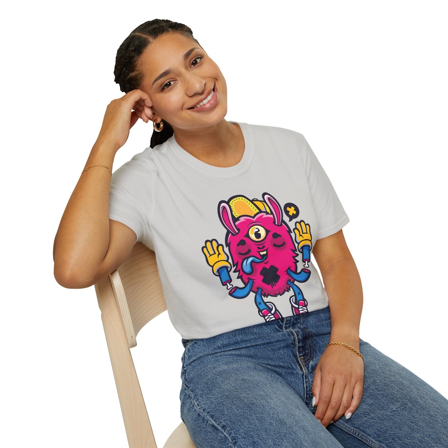 Cartoon T Shirt Animation T Shirt Funny Tee Unisex Softstyle 64000 Gildan Cotton Tee