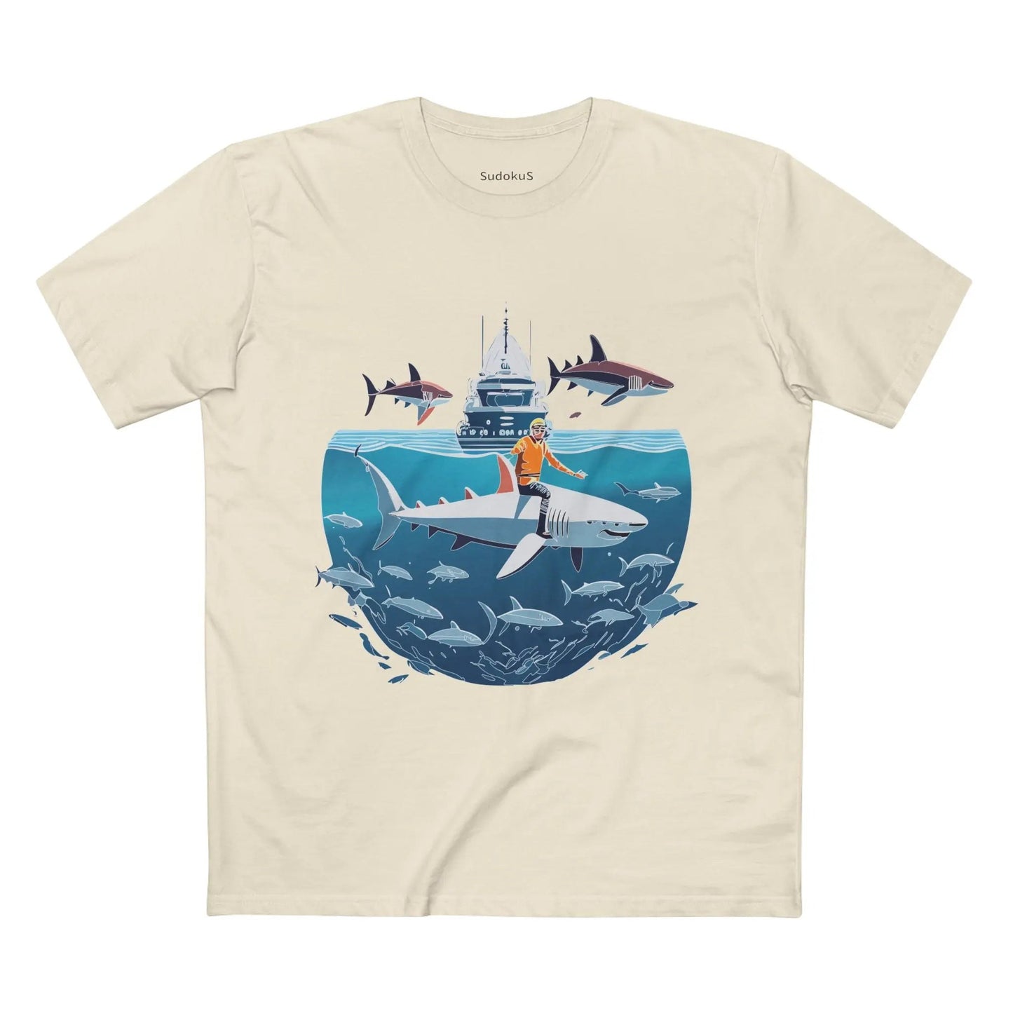 Ocean Coast Graphic Unisex 100 Cotton Staple Tee 5