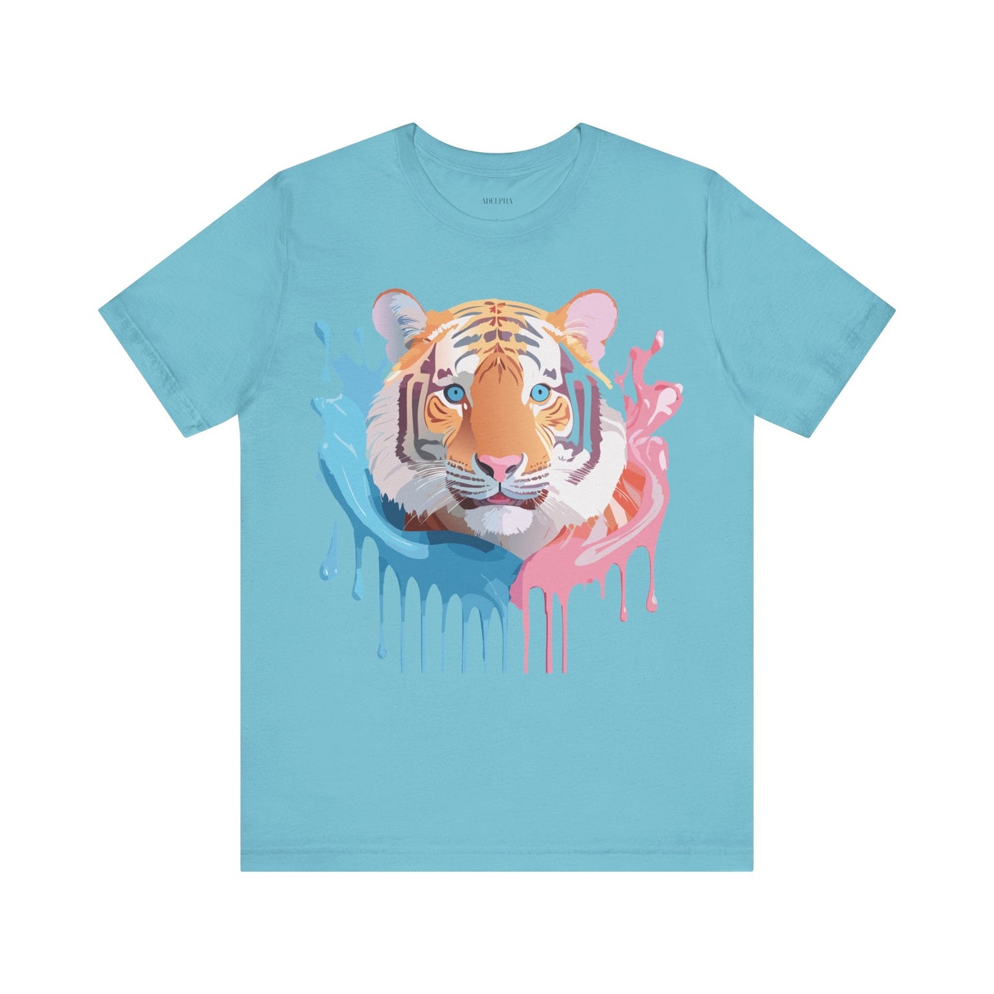 Tiger Graphic T Shirt Unisex Short Sleeve Tee By Adelpha Artwork Vintage Inspired