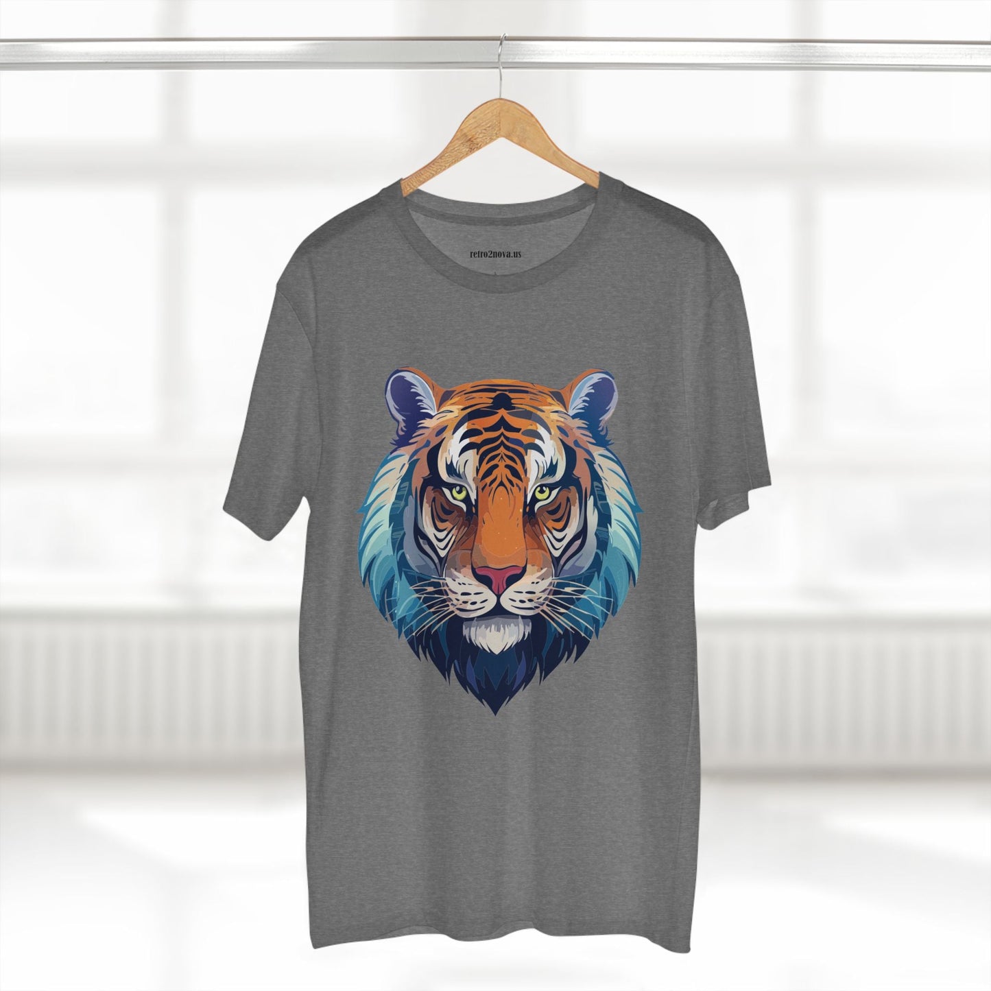 Tiger Shirt Unisex Premium Cotton Staple Tee With Original Art Design From Retro2Nova Exclusive Art Collection