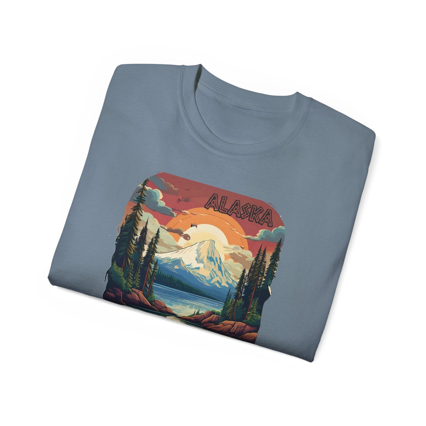 Alaska Graphic Unisex Cotton T‑Shirt 3