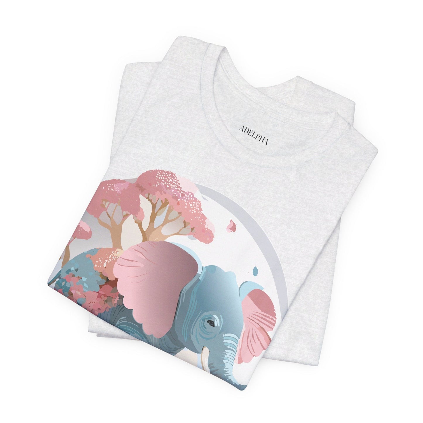 Elephant Graphic Unisex 100 Cotton Jersey Vintage Art Design Tee 17